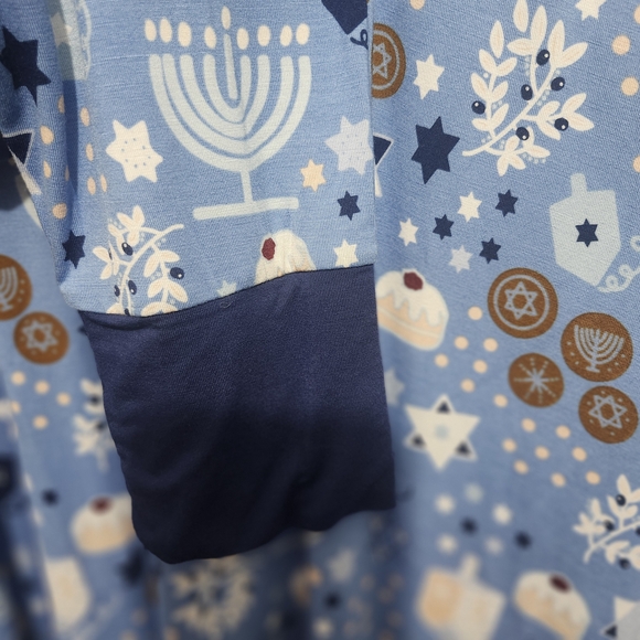 Little Sleepies Blue Pajama Top Size XXL New With Tags - Picture 4 of 6